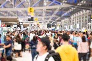 Aeroporto lotado